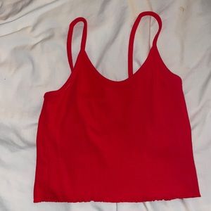 Pacsun Red ribbed tank